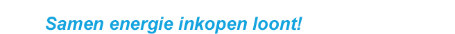 Samen energie inkopen loont!